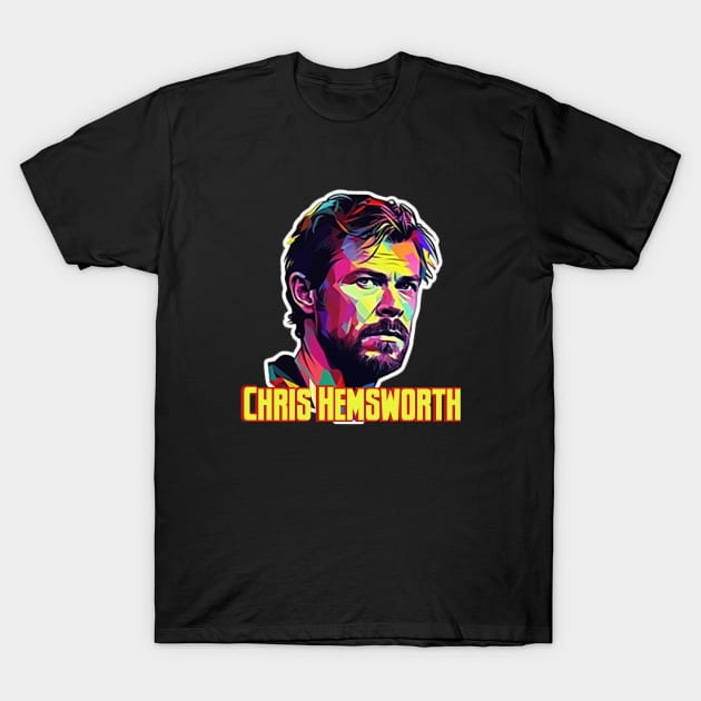 Chris Hemsworth T-Shirt by Pixy Official